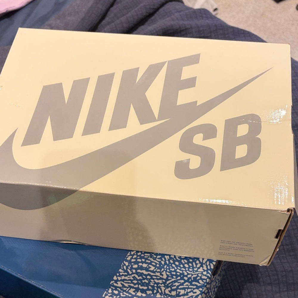 Nike SB Cream and Gray Shoe Box